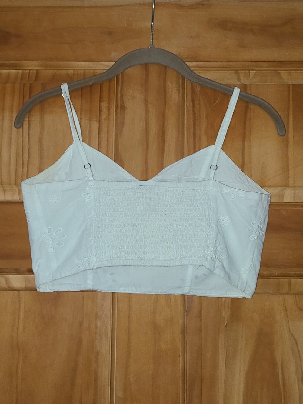 Universal Thread White Eyelet Tank Top - Picture 3 of 4